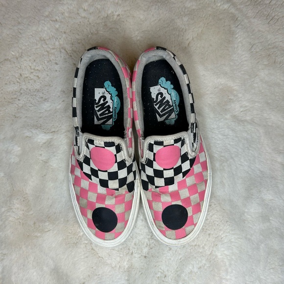Vans Yin Yang Checkerboard Comfy Cush Platform Slip On Sneakers 6 - Picture 2 of 10